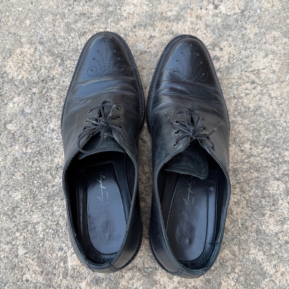 Rare Johnston & Murphy Black Leather Lace Dress Shoes Men’s Size 9 main image 5